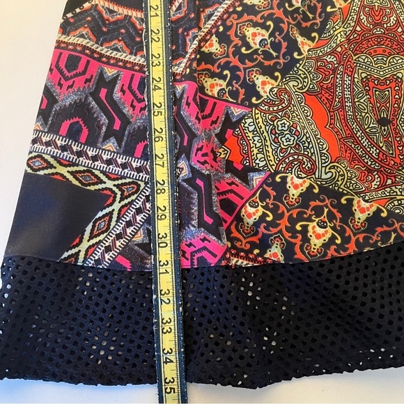 Fire Los Angeles Juniors Navy Blue Lace Sleeveless Skater Dress Size M Medium - Picture 10 of 10